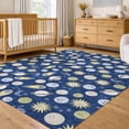 thumbnail image 1 of Addison Rugs Chantille Indoor/Outdoor Transitional Kids Navy Machine Washable Rectangle Rug, 9' x 12', 1 of 8
