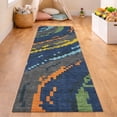 thumbnail image 1 of Addison Rugs Chantille Indoor/Outdoor Transitional Kids Navy Machine Washable Runner Rug, 2'3" x 7'6", 1 of 8