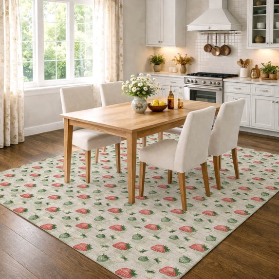 Addison Rugs Chantille Indoor/Outdoor Transitional Kitchen Celery Machine Washable Rectangle Rug, 9' x 12'