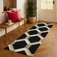 thumbnail image 1 of Addison Rugs Chantille Indoor/Outdoor Transitional Lattice Black Machine Washable Runner Rug, 2'3" x 7'6", 1 of 8