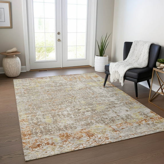 Addison Rugs Chantille Indoor/Outdoor Transitional Lattice Brown Machine Washable Rectangle Rug, 2'6" x 3'10"