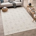 thumbnail image 1 of Addison Rugs Chantille Indoor/Outdoor Transitional Lattice Ivory Machine Washable Rectangle Rug, 9' x 12', 1 of 8