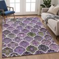thumbnail image 1 of Addison Rugs Chantille Indoor/Outdoor Transitional Lattice Plum Machine Washable Rectangle Rug, 8' x 10', 1 of 8