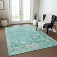thumbnail image 1 of Addison Rugs Chantille Indoor/Outdoor Transitional Lattice Teal Machine Washable Rectangle Rug, 3' x 5', 1 of 7
