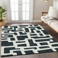 thumbnail image 1 of Addison Rugs Chantille Indoor/Outdoor Transitional Lines Black Washable Rectangle Rug, 3' x 5', 1 of 6