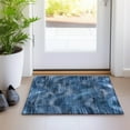 thumbnail image 1 of Addison Rugs Chantille Indoor/Outdoor Transitional Lines Blue Washable Rectangle Rug, 1'8" x 2'6", 1 of 6