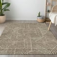 thumbnail image 1 of Addison Rugs Chantille Indoor/Outdoor Transitional Lines Brown Washable Rectangle Rug, 3' x 5', 1 of 6