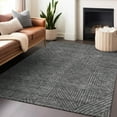 thumbnail image 1 of Addison Rugs Chantille Indoor/Outdoor Transitional Lines Charcoal Washable Rectangle Rug, 8' x 10', 1 of 6