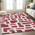 thumbnail image 1 of Addison Rugs Chantille Indoor/Outdoor Transitional Lines Garnet Washable Rectangle Rug, 10' x 14', 1 of 6
