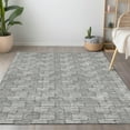 thumbnail image 1 of Addison Rugs Chantille Indoor/Outdoor Transitional Lines Gray Washable Rectangle Rug, 8' x 10', 1 of 6