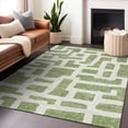 thumbnail image 1 of Addison Rugs Chantille Indoor/Outdoor Transitional Lines Green Washable Rectangle Rug, 2'6" x 3'10", 1 of 6
