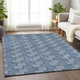 thumbnail image 1 of Addison Rugs Chantille Indoor/Outdoor Transitional Lines Navy Washable Rectangle Rug, 8' x 10', 1 of 6