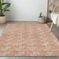 thumbnail image 1 of Addison Rugs Chantille Indoor/Outdoor Transitional Lines Salmon Washable Rectangle Rug, 10' x 14', 1 of 6
