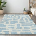 thumbnail image 1 of Addison Rugs Chantille Indoor/Outdoor Transitional Lines Sky Washable Rectangle Rug, 8' x 10', 1 of 6