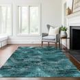 thumbnail image 1 of Addison Rugs Chantille Indoor/Outdoor Transitional Lines Teal Washable Rectangle Rug, 10' x 14', 1 of 6