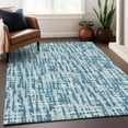 thumbnail image 1 of Addison Rugs Chantille Indoor/Outdoor Transitional Lines Teal Washable Rectangle Rug, 5' x 7'6", 1 of 6