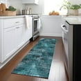 thumbnail image 1 of Addison Rugs Chantille Indoor/Outdoor Transitional Lines Teal Washable Runner Rug, 2'3" x 7'6", 1 of 6