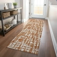 thumbnail image 1 of Addison Rugs Chantille Indoor/Outdoor Transitional Lines Terracotta Washable Runner Rug, 2'3" x 7'6", 1 of 6