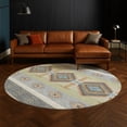 thumbnail image 1 of Addison Rugs Chantille Indoor/Outdoor Transitional Lodge Gray Machine Washable Round Rug, 8' x 8', 1 of 8