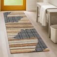 thumbnail image 1 of Addison Rugs Chantille Indoor/Outdoor Transitional Lodge Gray Machine Washable Runner Rug, 2'3" x 7'6", 1 of 7
