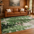 thumbnail image 1 of Addison Rugs Chantille Indoor/Outdoor Transitional Lodge Green Machine Washable Rectangle Rug, 3' x 5', 1 of 8