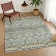 thumbnail image 1 of Addison Rugs Chantille Indoor/Outdoor Transitional Lodge Teal Machine Washable Rectangle Rug, 9' x 12', 1 of 8