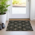 thumbnail image 1 of Addison Rugs Chantille Indoor/Outdoor Transitional Medallions Black Washable Rectangle Rug, 1'8" x 2'6", 1 of 6