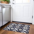 thumbnail image 1 of Addison Rugs Chantille Indoor/Outdoor Transitional Medallions Black Washable Rectangle Rug, 1'8" x 2'6", 1 of 6