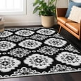 thumbnail image 1 of Addison Rugs Chantille Indoor/Outdoor Transitional Medallions Black Washable Rectangle Rug, 8' x 10', 1 of 6