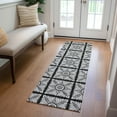 thumbnail image 1 of Addison Rugs Chantille Indoor/Outdoor Transitional Medallions Black Washable Runner Rug, 2'3" x 7'6", 1 of 6