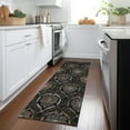 thumbnail image 1 of Addison Rugs Chantille Indoor/Outdoor Transitional Medallions Black Washable Runner Rug, 2'3" x 7'6", 1 of 6
