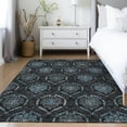 thumbnail image 1 of Addison Rugs Chantille Indoor/Outdoor Transitional Medallions Blue Washable Rectangle Rug, 2'6" x 3'10", 1 of 6