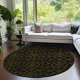 thumbnail image 1 of Addison Rugs Chantille Indoor/Outdoor Transitional Medallions Brown Washable Round Rug, 8' x 8', 1 of 6