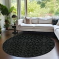 thumbnail image 1 of Addison Rugs Chantille Indoor/Outdoor Transitional Medallions Gray Washable Round Rug, 8' x 8', 1 of 6