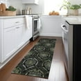 thumbnail image 1 of Addison Rugs Chantille Indoor/Outdoor Transitional Medallions Green Washable Runner Rug, 2'3" x 7'6", 1 of 6