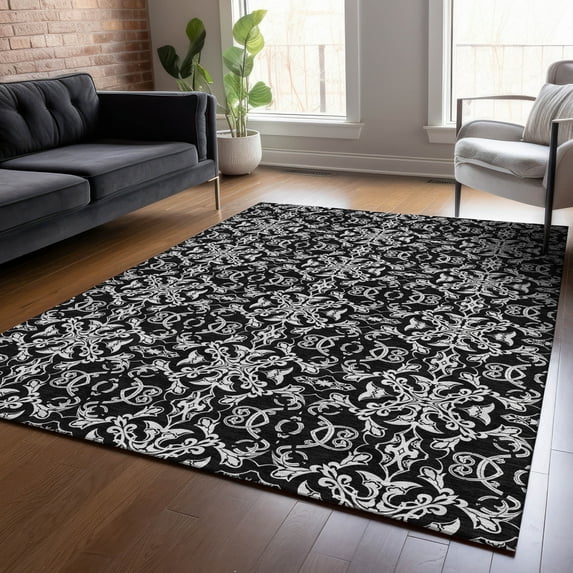 Addison Rugs Chantille Indoor/Outdoor Transitional Medallions Ivory Washable Rectangle Rug, 3' x 5'