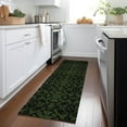 thumbnail image 1 of Addison Rugs Chantille Indoor/Outdoor Transitional Medallions Olive Washable Runner Rug, 2'3" x 7'6", 1 of 6