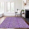 thumbnail image 1 of Addison Rugs Chantille Indoor/Outdoor Transitional Medallions Purple Washable Rectangle Rug, 5' x 7'6", 1 of 6