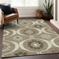 thumbnail image 1 of Addison Rugs Chantille Indoor/Outdoor Transitional Medallions Taupe Washable Rectangle Rug, 10' x 14', 1 of 6