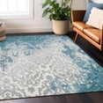thumbnail image 1 of Addison Rugs Chantille Indoor/Outdoor Transitional Medallions Teal Washable Rectangle Rug, 10' x 14', 1 of 6