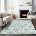 thumbnail image 1 of Addison Rugs Chantille Indoor/Outdoor Transitional Medallions Teal Washable Rectangle Rug, 9' x 12', 1 of 6