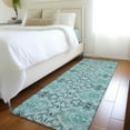 thumbnail image 1 of Addison Rugs Chantille Indoor/Outdoor Transitional Medallions Teal Washable Runner Rug, 2'3" x 7'6", 1 of 6