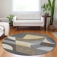 thumbnail image 1 of Addison Rugs Chantille Indoor/Outdoor Transitional Mid Century Brown Washable Round Rug, 8' x 8', 1 of 6
