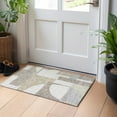 thumbnail image 1 of Addison Rugs Chantille Indoor/Outdoor Transitional Mid Century Khaki Washable Rectangle Rug, 1'8" x 2'6", 1 of 6