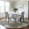 thumbnail image 1 of Addison Rugs Chantille Indoor/Outdoor Transitional Mid Century Khaki Washable Round Rug, 8' x 8', 1 of 6