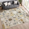 thumbnail image 1 of Addison Rugs Chantille Indoor/Outdoor Transitional Mid-century Modern Beige Machine Washable Rectangle Rug, 9' x 12', 1 of 8
