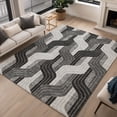 thumbnail image 1 of Addison Rugs Chantille Indoor/Outdoor Transitional Mid-century Modern Black Machine Washable Rectangle Rug, 10' x 14', 1 of 8