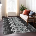 thumbnail image 1 of Addison Rugs Chantille Indoor/Outdoor Transitional Mid-century Modern Black Machine Washable Rectangle Rug, 10' x 14', 1 of 8