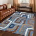 thumbnail image 1 of Addison Rugs Chantille Indoor/Outdoor Transitional Mid-century Modern Denim Machine Washable Rectangle Rug, 9' x 12', 1 of 8