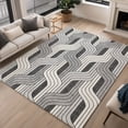 thumbnail image 1 of Addison Rugs Chantille Indoor/Outdoor Transitional Mid-century Modern Ivory Machine Washable Rectangle Rug, 8' x 10', 1 of 8